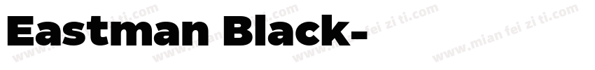 Eastman Black字体转换